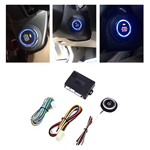 AERFEN Car Engine Push Start Button Lock Ignition Starter Keyless Entry Start Stop Alarm Systems Driving Security | The Storepaperoomates Retail Market - Fast Affordable Shopping