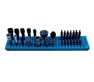 Organizer Genie ® – One Blue Slim Pegboard to organize your Sockets, Wrenches, Pliers, Screwdrivers, Bits and All Other Tools