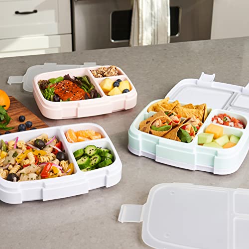 Bentgo Fresh 3-Pack Meal Prep Lunch Box Set – Reusable 3-Compartment Containers for Meal Prepping, Healthy Eating On-the-Go, and Balanced Portion-Control – BPA-Free, Microwave & Dishwasher Safe | The Storepaperoomates Retail Market - Fast Affordable Shopping