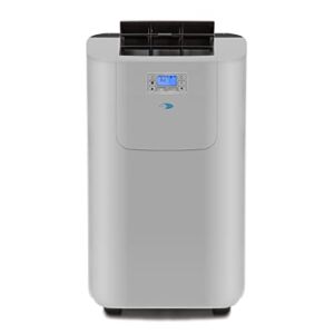 Whynter ARC-122DHP 12,000 BTU (7,000 BTU SACC) Elite Dual Hose Portable Air Conditioner, Heater, Dehumidifier and Fan with Activated Carbon Filter plus Autopump and Storage bag, up to 400 sq ft in Grey