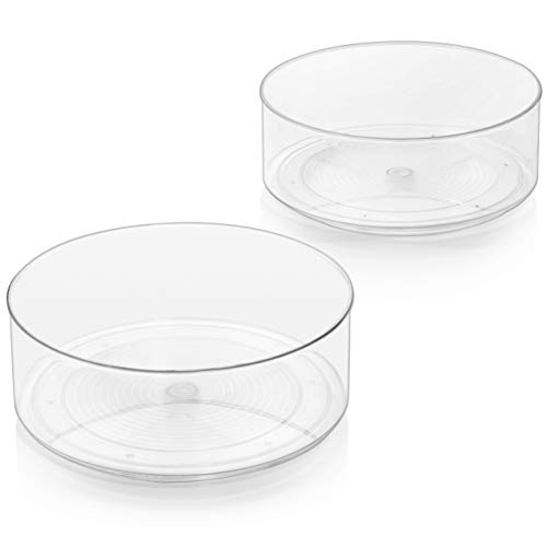 ClearSpace Plastic Lazy Susan Cabinet Organizer – Rotating Spice Rack Holder, Condiments Baking Turntable Carousel – Pantry Cabinet Organizer for Countertop, Shelf, Table, Vanity | The Storepaperoomates Retail Market - Fast Affordable Shopping