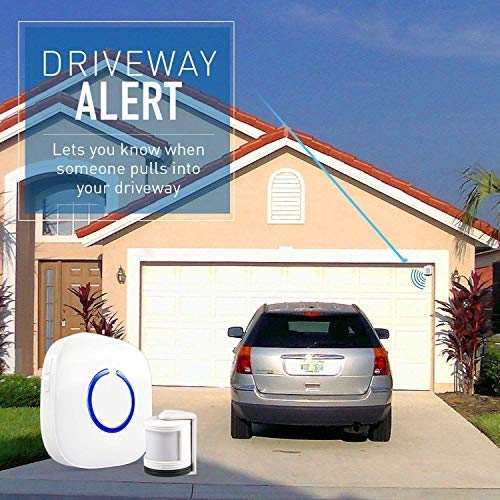 Motion Detector Alarm System – Starpoint Wireless Driveway Alarms Outdoor Motion Sensor- Base Starter Kit, 52 Door Chime, 4 Loud Levels, LED – 1 x Receiver 1 x Mini Wireless Motion Sensor Alarm, White | The Storepaperoomates Retail Market - Fast Affordable Shopping