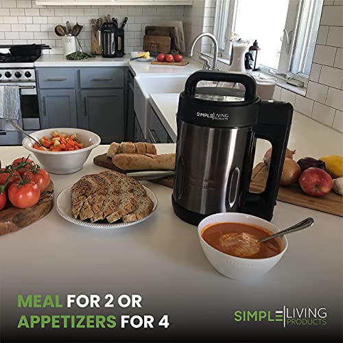 7-in-1 Soup Maker 1.6L | Soy, Almond, Nut, Vegan Milk Maker Machine | Purées, Shakes, Smoothies, Baby Foods, Cocktails (Stainless Steel) | The Storepaperoomates Retail Market - Fast Affordable Shopping
