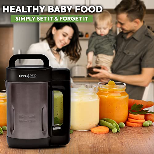7-in-1 Soup Maker 1.6L | Soy, Almond, Nut, Vegan Milk Maker Machine | Purées, Shakes, Smoothies, Baby Foods, Cocktails (Stainless Steel) | The Storepaperoomates Retail Market - Fast Affordable Shopping