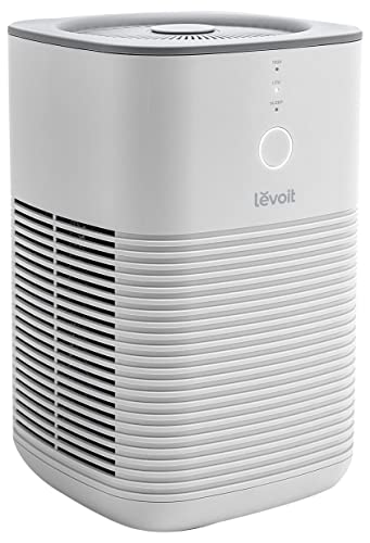 LEVOIT Air Purifier for Home Bedroom, HEPA Fresheners Filter Small Room Cleaner with Fragrance Sponge for Smoke, Allergies, Pet Dander, Odor, Dust Remover, Office, Desktop, Table Top, 1 Pack, White | The Storepaperoomates Retail Market - Fast Affordable Shopping