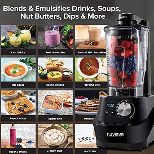 NuWave Moxie Pro High-Performance NSF-Certified Digital Blender; 2.5 HP motor; laser-cut stainless steel blades, 10 Speeds, 6 pre-programmed settings | The Storepaperoomates Retail Market - Fast Affordable Shopping