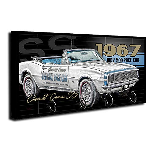 Brotherhood 1967 Compatible with Chevrolet Chevy Camaro Indy 500 Pace Car Key Holder Organizer Wall Mount Rack for Holders The Home Keys Ring Decorative Hangers Decor Hook Hanger | The Storepaperoomates Retail Market - Fast Affordable Shopping