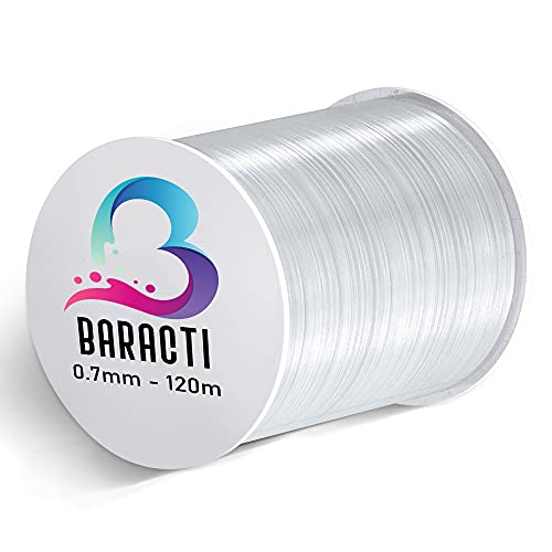 Baracti Elastic String for Bracelet – Perfect 0.7mm Stretchy Cord – Strong Thread for Jewelry Making, Beading – Clear Wire for Everyday Craft (0.7) | The Storepaperoomates Retail Market - Fast Affordable Shopping