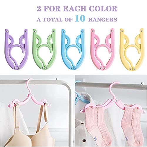 10 Pcs Travel Hangers – Portable Folding Clothes Hangers Travel Accessories Foldable Clothes Drying Rack for Travel | The Storepaperoomates Retail Market - Fast Affordable Shopping