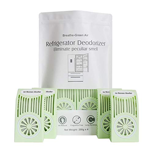 CANAGER Refrigerator Deodorizer, Freezer Odor Eliminator,Better Than Baking Soda-(Green,4 Pack) | The Storepaperoomates Retail Market - Fast Affordable Shopping