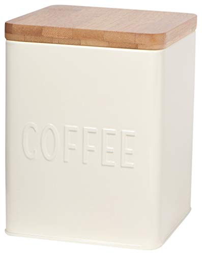 Now Designs L170001aa Square Coffee Tin, Ivory, Vintage Diner Print | The Storepaperoomates Retail Market - Fast Affordable Shopping