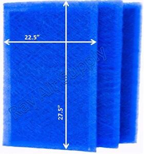 RAYAIR SUPPLY 24×30 Dynamic Air Cleaner Replacement Filter Pads 24X30 Refills (3 Pack)
