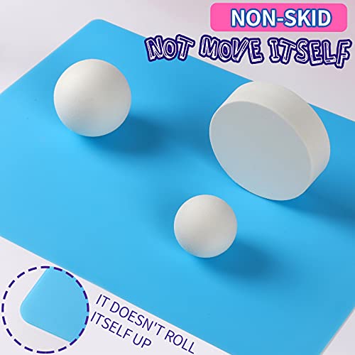 LEOBRO 2 Pack 15.7″ x 11.7″ Large Silicone Sheet for Crafts Jewelry Casting Mould Mat, Nonstick Silicone Craft Mat, Silicone Mat, Silicone Mats for Epoxy Resin, Paint, Clay, Blue & Rose Red | The Storepaperoomates Retail Market - Fast Affordable Shopping