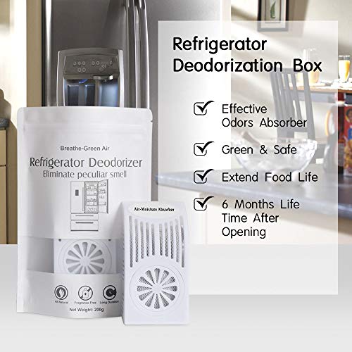 CANAGER Refrigerator Deodorizer, Freezer Odor Eliminator,Better Than Baking Soda-(Green,1 Pack) | The Storepaperoomates Retail Market - Fast Affordable Shopping