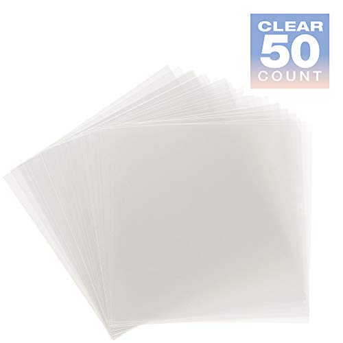 Samsill 50 Pack 12″ x 12″ .007″ Clear Craft Plastic Sheets Compatible with Cricut, Stencils, Cards, Journals, Crafts, 3D Embellishments, Clear Craft Plastic,Acetate | The Storepaperoomates Retail Market - Fast Affordable Shopping