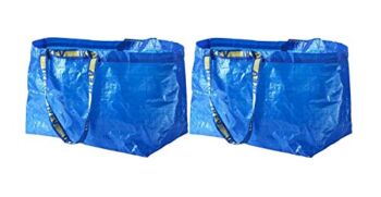 IKEA FRAKTA Carrier Bag, Blue, Large Size Shopping Bag 2 Pcs Set | The Storepaperoomates Retail Market - Fast Affordable Shopping