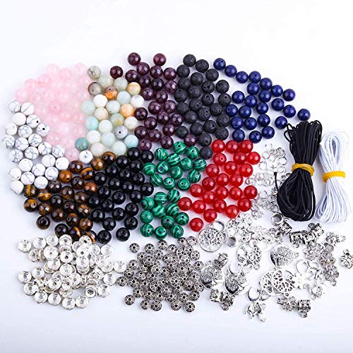 Fishdown 418 pcs 8mm Crystal Beads for Jewelry Making, Natural Stone Healing Beads for Bracelets, Gemstone Beading & Jewelry Necklace Making DIY Kit | The Storepaperoomates Retail Market - Fast Affordable Shopping