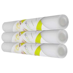 amorus Shelf Liner Draw Liner Cabinet Liner, 3 Rolls Non Adhesive Liners for Drawers Shelves Kitchen Cabinets Dresser, 17.7 x 59 inches – Clear