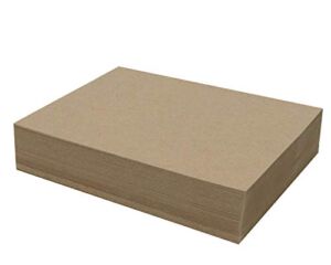 100 Chipboard Sheets 5 x 7 inch – 22pt (Point) Light Weight Brown Kraft Cardboard for Scrapbooking & Picture Frame Backing (.022 Caliper Thick) Paper Board | MagicWater Supply
