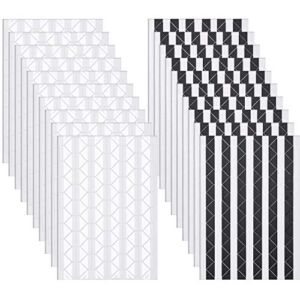 Bememo 2040 Pieces Photo Corners Self Adhesive for Scrapbook Picture Album (Black and Clear)
