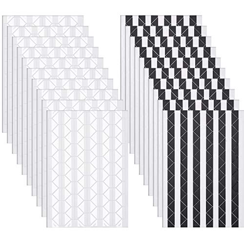 Bememo 2040 Pieces Photo Corners Self Adhesive for Scrapbook Picture Album (Black and Clear) | The Storepaperoomates Retail Market - Fast Affordable Shopping