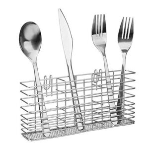 iPEGTOP Cutlery Utensil Silverware Drying Rack Chopsticks Basket Holder with Hooks – Flatware Storage Solution for Kitchen Dish Drainer Dish Drying Rack, Rust Proof