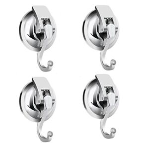 iRomic Heavy Duty Vacuum Suction Cups Hooks (4Pack) Specialized for Kitchen&Bathroom&Restroom Organization