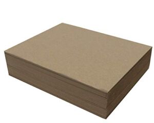 50 Chipboard Sheets 8.5 x 11 inch – 50pt (Point) Heavy Weight Brown Kraft Cardboard for Scrapbooking & Picture Frame Backing (.050 Caliper Thick) Paper Board | MagicWater Supply