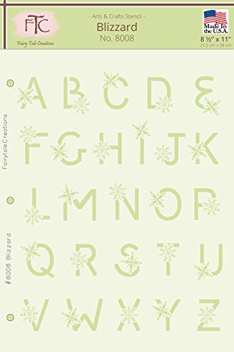 Fairytale Creations Blizzard Alphabet Stencil, 8 1/2″ L X 11″ H | The Storepaperoomates Retail Market - Fast Affordable Shopping