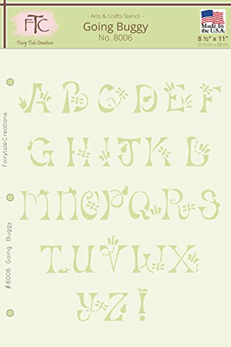 Fairytale Creations Going Buggy Alphabet Stencil, 8.5″ L x 11″ H | The Storepaperoomates Retail Market - Fast Affordable Shopping
