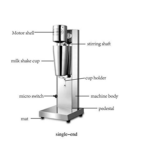 Milkshake Maker Blender – Electric Milk Shake Machine Drink Smoothie Mixer Blender Shaker Stainless Steel Kitchen Tool 650ML 110V | The Storepaperoomates Retail Market - Fast Affordable Shopping