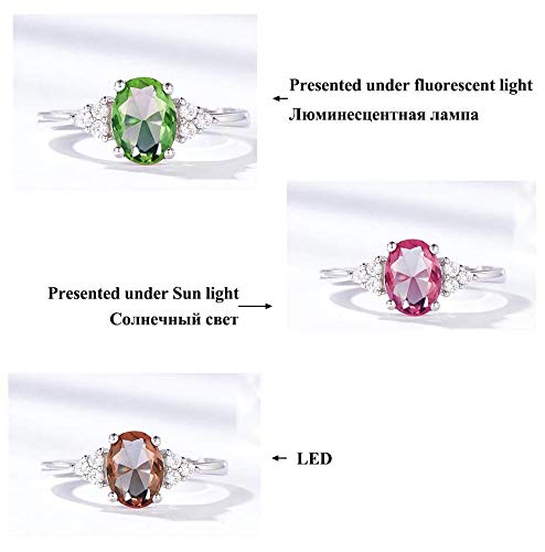 Bansriracha Diaspore Zultanite Gemstone Ring for Women Solid 925 Sterling Silver Color Change Ring for Wedding Engagement Jewelry (8) | The Storepaperoomates Retail Market - Fast Affordable Shopping