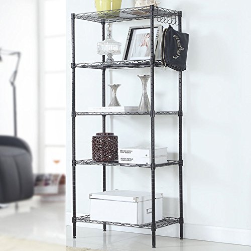 COLIBROX 60″x22″x12″ Heavy Duty 5 Layer Wire Shelving Rack Adjustable Shelf Storage | The Storepaperoomates Retail Market - Fast Affordable Shopping