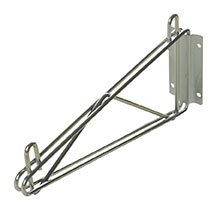 Omega 12″ Deep x 24″ Wide x 7″ High Fixed Chrome Wall Mount Shelving Kit | The Storepaperoomates Retail Market - Fast Affordable Shopping