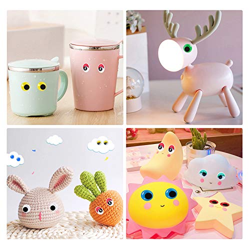1680pcs Googly Wiggle Eyes Self Adhesive, for Craft Sticker Eyes Multi Colors and Sizes for DIY by ZZYI | The Storepaperoomates Retail Market - Fast Affordable Shopping
