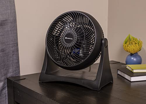 Comfort Zone CZHV8T 8″ Turbo Desk Fan-3 Speed Motor-High Power Air Circulator with Adjustable Tilt and Carry Handle-Wall Mountable-Black | The Storepaperoomates Retail Market - Fast Affordable Shopping