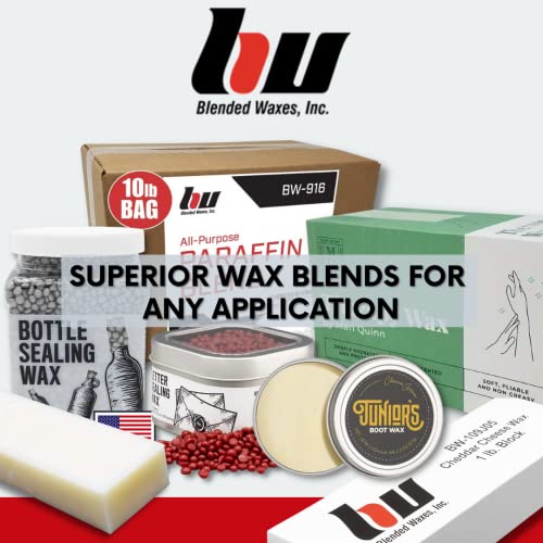 Blended Waxes, Inc. 1 lb. Block – Household Paraffin Wax for Canning, Candle Making, Metal Preservation, Waterproofing, and A Variety of Other Applications (1lb. – 1 Block) | The Storepaperoomates Retail Market - Fast Affordable Shopping