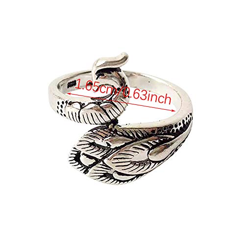 3 Pcs Adjustable Knitting Loop Crochet Loop Knitting Accessories, Hand-Made Silver-Plated Copper Rings, Faster Crocheting, Advanced Peacock Ring, Yarn Guide Finger Holder Knitting Thimble | The Storepaperoomates Retail Market - Fast Affordable Shopping