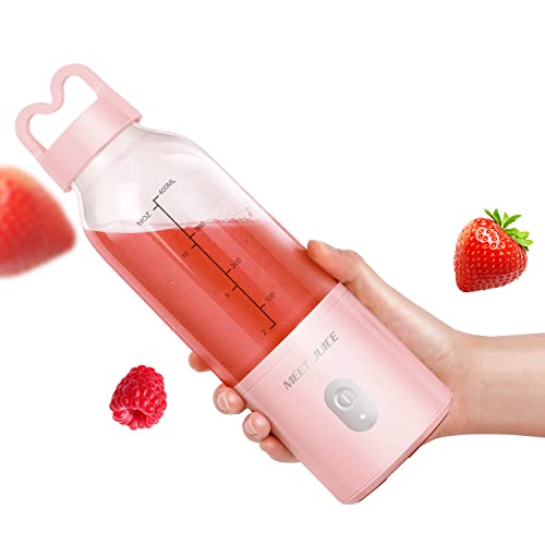 MEET JUICE Portable Blender Personal Size with USB Wire Rechargeable Mini Blender Good Choice Making Shakes and Smoothies | The Storepaperoomates Retail Market - Fast Affordable Shopping