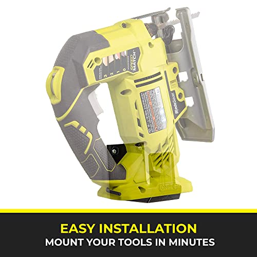 Spartan Mounts Tool Mount for Ryobi Power Tools, Left Mount Wall Display Hook, Power Tool Storage, Convenient Easy Access Garage Organizer, Durable Low Profile Bracket | The Storepaperoomates Retail Market - Fast Affordable Shopping