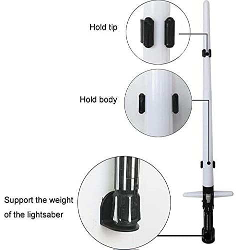 Universal Lightsaber Wall Mount for a Any Lightsaber, Light Saber Wall Rack, Wall Holder Lightsaber Display Stand, Light Sabers Closet Organization Hooks Spring Clip – Not included Lightsaber | The Storepaperoomates Retail Market - Fast Affordable Shopping
