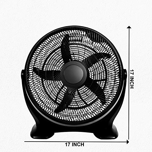 Simple Deluxe 14 Inch 3-Speed Plastic Floor Fans Oscillating Quiet for Home Commercial, Residential, and Greenhouse Use, Outdoor/Indoor, Black | The Storepaperoomates Retail Market - Fast Affordable Shopping