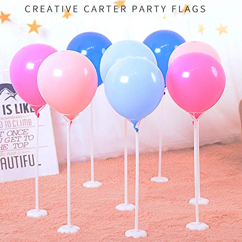 SAKOLLA Balloon Stick Stand – 10 Sets Balloon Base with Pole and Cup Table Desktop Centerpiece Holder for Birthday Party, Wedding, Holidays and Anniversary Decoration (15.7 inch White) | The Storepaperoomates Retail Market - Fast Affordable Shopping