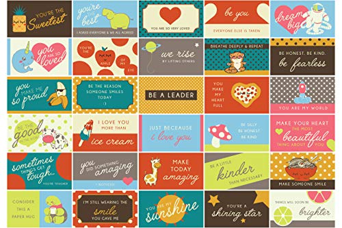 GSM Brands Lunch Box Notes for Kids – 60 Pack – Motivational Cards to put Love and Jokes in your Child’s Lunch Box Bags – 30 Different Designs | The Storepaperoomates Retail Market - Fast Affordable Shopping