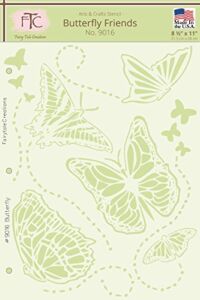 Fairytale Creations Butterfly Friends Stencil, 8 1/2″ L X 11″ H