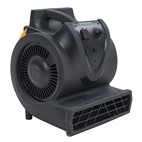 Viper Cleaning Equipment 50000390 AM2400D Air Mover, 120V, 60 Hz, 3 Motor Speeds, 1/3 hp Motor, Roto-Mold Housing, 21′ Power Cord, 2000, 2200, 2400 CFM Airflow | The Storepaperoomates Retail Market - Fast Affordable Shopping