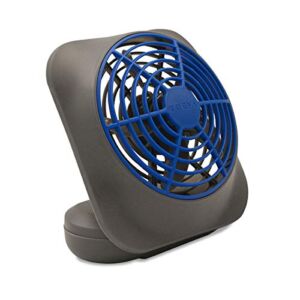 Treva 5-Inch Portable Desktop Battery Powered Volcano Fan, 2 Cooling Speeds with Compact Folding & Tilt Design (Dark Blue)