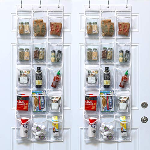 2 Pack – SimpleHouseware Crystal Clear Over The Door Hanging Pantry Organizer (52″ x 18″) | The Storepaperoomates Retail Market - Fast Affordable Shopping