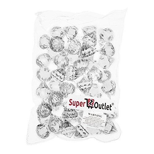 Super Z Outlet FBA_SZ147 Decoration Acrylic Crystals 600 GMS, 1″ W x 1″ H, Clear | The Storepaperoomates Retail Market - Fast Affordable Shopping