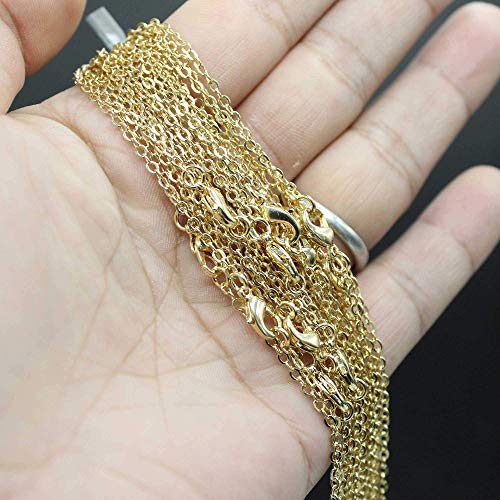 33 Feet Dainty Gold Plated Solid Brass Cable Chain Link Bulk for Jewelry Making (2mm) | The Storepaperoomates Retail Market - Fast Affordable Shopping